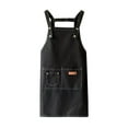 thumbnail image 1 of Visland Oil-proof Kitchen Apron Scratch Resistant Canvas Ladies Fashion Cooking Apron for Painting, 1 of 7