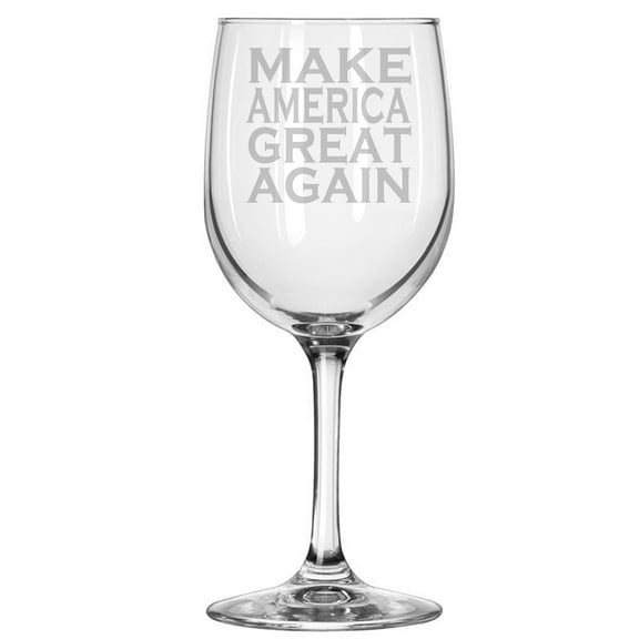 Donald Trump Make America Great Again MAGA President United States 11 oz wine glass