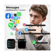 thumbnail image 5 of Smartwatch 1.9 Mujer Hombres Reloj Inteligente Belug, Negro, 5 of 5