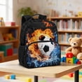 thumbnail image 2 of Jeiento Football Kids Preschool Backpack 13.5", Large Main Compartment Toddler Bookbag with Front Zipper Pockets, Dual Carry Design for Boys Girls, 2 of 7
