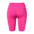 thumbnail image 2 of Women Breathable Short Pants, Sexy Mini Slim Black Fitness Quick-dry Shorts with Pocket High Elastic Sportswear, Rose Red M, 2 of 11