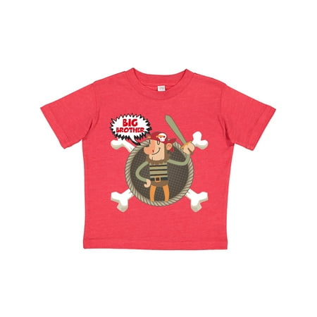 

Inktastic Big Brother Pirate Gift Toddler Boy Girl T-Shirt