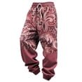 thumbnail image 3 of Mens Sweatpants with Pockets Cool Western Cowboy Style Print Relaxed Fit Elastic Waist Joggers Jogging Pants, 3 of 3