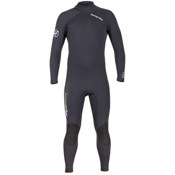 Hyperflex Vyrl Men's 3/2mm Back Zip Full Wetsuit, Black