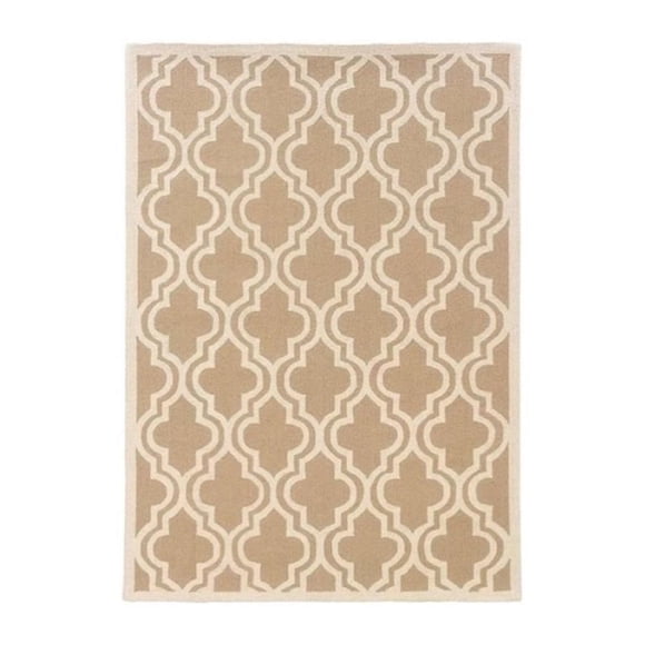 Hawthorne Collection 1'10" x 2'10" Hand Hooked Quatrefoil Wool Rug