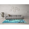 thumbnail image 3 of Ahgly Company Indoor Rectangle Abstract Light Blue Modern Area Rugs, 7' x 10', 3 of 4