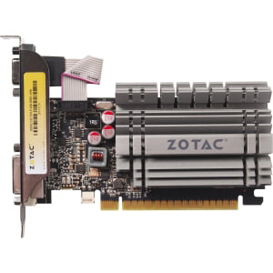 Zotac ZT-71115-20L Zotac ZT-71115-20L GeForce GT 730 Graphic Card - 902 MHz Core - 4 GB DDR3 SDRAM - PCI Express 2.0 x16 - Single Slot Space Required - 1600 MHz Memory Clock - (Best Single Slot Graphics Card)