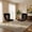 Black chair, variant on Sumdeal Modern Dining Chair Sets, 2/4/6-Piece Sets,Fabric Upholstered Chairs, Gold Iron Legs, Soft Seats, Ergonomic Backrest Support, Suitable for Dining Rooms, Living Rooms, Cafes, and Offices