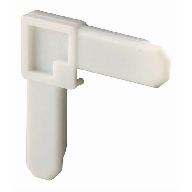 Marco de pantalla Corner Prime-Line de plástico blanco, paquete de 1 unidad