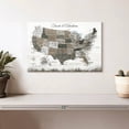 thumbnail image 3 of Elephant Stock Travels And Adventures Ii Push Pin Usa Map Wall Art - Map Canvas Canvas - 12" x 8", 3 of 9