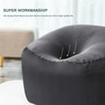 thumbnail image 6 of CHUN YI Bean Bag Seat Cover Textured Grid Stretch Slipcover with Zipper (L, Gray), 6 of 6
