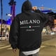 thumbnail image 1 of MHFRRA Sudadera con Capucha y Estampado de Letras para Uso Informal Jersey Elegante y Cómodo para Uso Diario Ideal para Actividades Al Aire Libre y Relajación Negro, 1 of 5