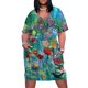 thumbnail image 2 of Vestido de bolsillo suelto Secret Garden, vestidos para mujer 2025, vestido morado, vestidos de noche de lujo 2025, 2 of 7