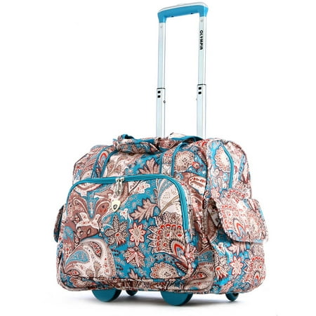 Olympia USA Deluxe Fashion Rolling Overnighter (Best Carry On Luggage For Business Travel)