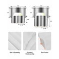 thumbnail image 5 of Dark Grey White Swag Curtains for Living Room/Bedroom Windows, Farmhouse Ombre Color Modern Simple Kitchen Curtains and Valances Set 36 Inch Length, Light Filtering Swags Valance Curtain Panels, 5 of 5