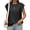 Black, variant on Summer Solid Color Women Cap Sleeve Casual Tank Tops Shirt