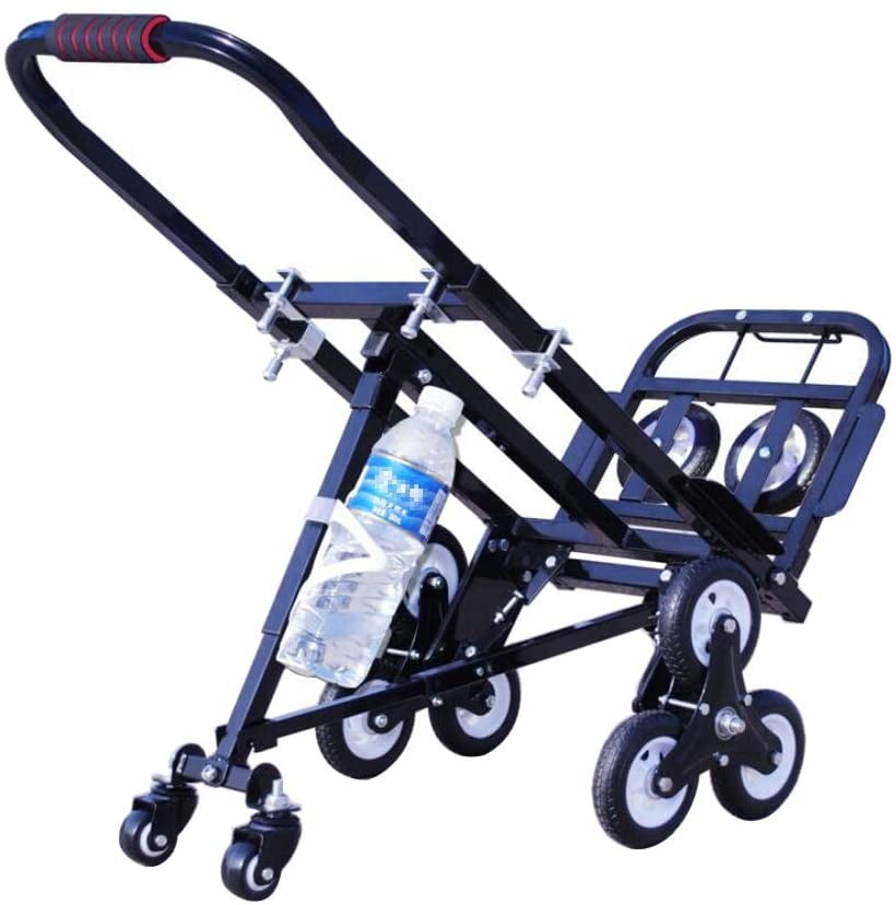 INTBUYING Portable Folding Portable Stair Climbing Hand Truck Luggage