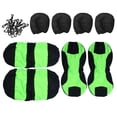 thumbnail image 4 of Shisuyan 8Pcs Universal Classic Car Seat Cover Seat Protector Car Styling Seat Covers Set (Fluorescent Green), 4 of 8