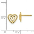 thumbnail image 3 of 14k Heart Earrings, 3 of 3