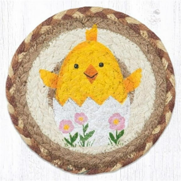 Capitol Importing 79-652EC 7 x 7 in. LC-652 Easter Chick Round Large Coaster