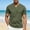 Army Green1, variant on Kojanyu Men's Henley Short Sleeve Shirt Nylon Spandex Stretchy Casual