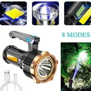 Super Bright 22000000LM LED Flashlight High Powered Torch USB Rechargeable Lamp