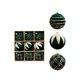 thumbnail image 2 of Adornos navideños de 10 cm, 9 unidades, en caja, bolas flocadas, para árbol de Navidad, decoración, regalo, 2 of 6