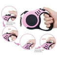 thumbnail image 3 of PETIMP Retractable Dog Leash Lightweight 16FT Leash with Non-Slip Handle for Small Dogs (Pink), 3 of 5