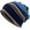 Blue, variant on CoCoMangos Slouchy Beanie Hats for Women Men Colored Striped Print Soft Chemo Headwear Skull Caps Baggy Hip Hop Style Stretch Turban Hat
