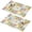 Pioneer Flower Floral-1, variant on Placemat, Pioneer Flower Floral Print Pattern Place Mats Table Mat Set Of 2, PVC Washable Placemats for Party Kitchen Dining Decoration, 18x12 Inch, Fade Resistant