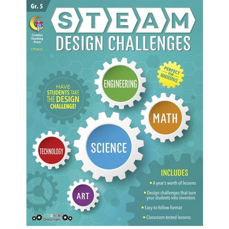Assorted Publishers Creative Teaching Press STEAM Design Challenges Resource Book Grade 5 (CTP8212)