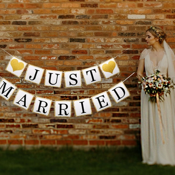 YOSADIER 2Pcs in 1Set Glitter Love Heart Banner for Party Decorations 5m