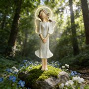 Guarder Angel Figurines Resin Angel Statues Table Decoration Ornament Collectible Figurines for Office Home Decors