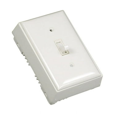 Legrand NM2-S Wiremold Non-Metallic PVC Raceway 15A Toggle Switch Box Kit, Ivory