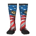 thumbnail image 1 of Balery Eagle Head With American Flag Calcetines novedosos Calcetines deportivos Calcetines hasta la rodilla Calcetines de algodón Calcetines originales y geniales, 1 of 6