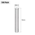 thumbnail image 3 of Uxcell 100-Pack 2.5 x 16mm Dowel Pin, 304 Stainless Steel Support Pin Fastener Elements for Metal Devices [Silver Tone], 3 of 7
