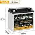 thumbnail image 6 of Autocessking YTX20HL-BS Motorcycle Battery Sealed AGM 12V 18AH 300CCA, ATV Powersport Vehical Battery High Performance Maintenance Free For Motorcycle ATV UTV snowmobile, 6 of 7
