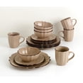 thumbnail image 4 of Lorren Home  Trends 16 Piece Stoneware Scalloped Edge Cocoa Dinnerware, 4 of 6