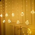 thumbnail image 1 of Lámpara de alambre de cobre con forma de bola de los deseos para árbol de Navidad, muñeco de nieve y Papá Noel, con luz LED, para cortina, decoración navideña, para ventana, 1 of 1
