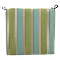 thumbnail image 2 of Blazing Needles  20 x 19 in. Patterned Outdoor Chair Cushions, Mainland Surf - Set of 4, 2 of 2