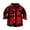 Jackets-Red, variant on Gamivast Boys and Toddlers' Flannel Button Down Shirt Cotton Fall Trendy Lapel Collar Shacket Jackets Loose Casual Long Sleeve Winter Plaid Tops with Chest Pockets