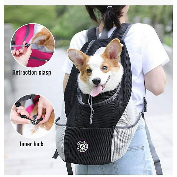 Mochila porta mascotas Bolsa de hombro de viaje transpirable S JM Walmart en linea