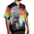 thumbnail image 2 of Mathematical Engineering Men's Short Sleeve Beach Shirts Button Down Poplin Casual Printed Summer Unisex, 2 of 6