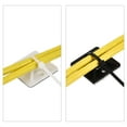 thumbnail image 5 of 30mmx30mm Nylon Adhesive Cable Tie Mount with Screw Hole White and Black Total 100 Set, 5 of 5