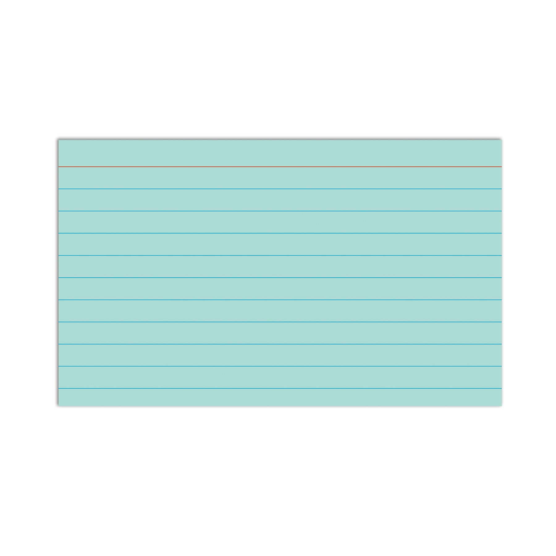 C-Line Index Cards, 3" x 5", Assorted Colors, Ruled, 100 Per Pack, 10 Packs