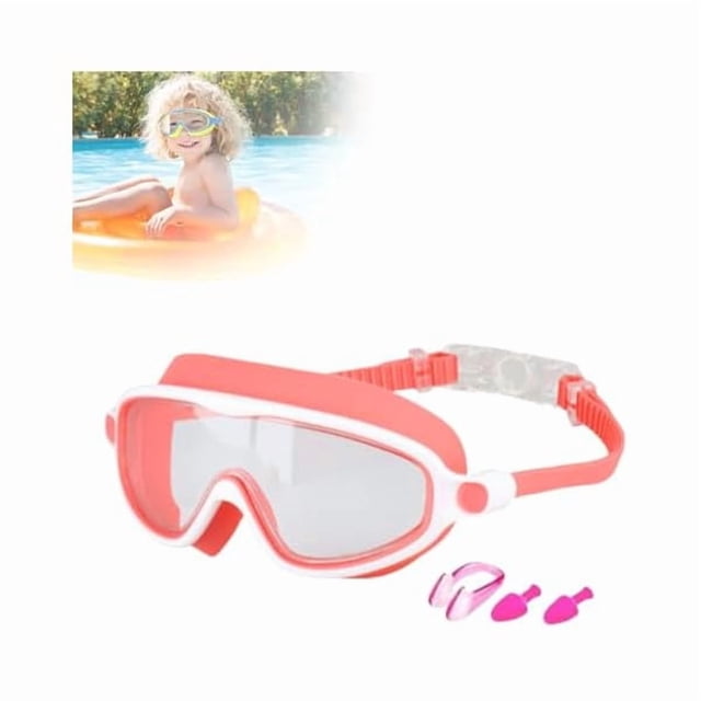 Chenchen Children's Large Frame Waterproof and Anti Fog Swimming Goggles Kids Leak Proof Goggles Kids Swim Goggles