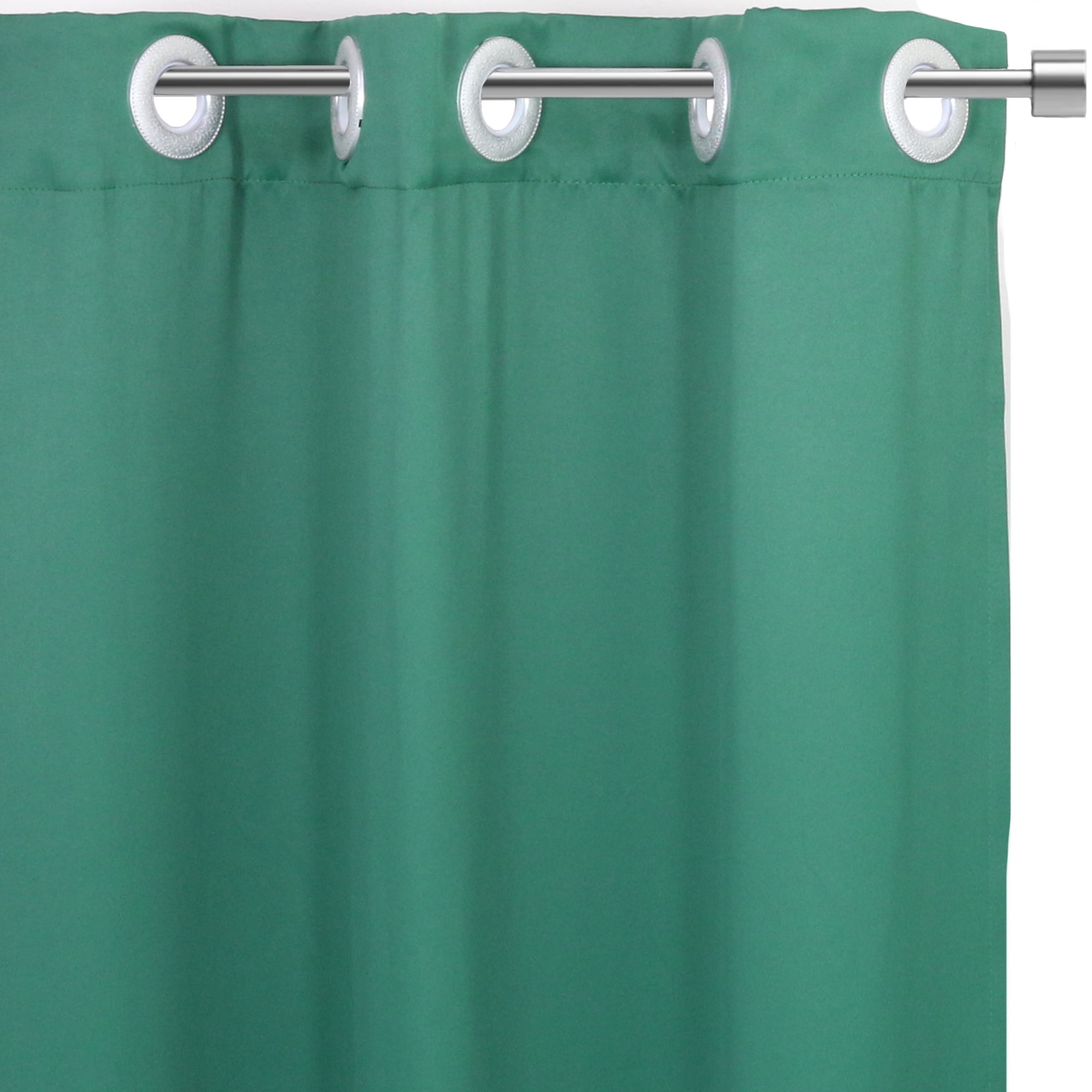 52 X 63 Inch Blackout Polyester Curtains with Grommets Grayish White - 2  Panels