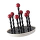 thumbnail image 4 of Soporte para secar tazas, escurridor de botellas, organizador de almacenamiento, estante decorativo para vasos de vidrio Bola rosa, 4 of 9