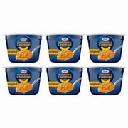 (5 pack) Kraft Mac and Cheese, 1 Cup, for Easy Dinner or Dinner Sides, Original Flavor, No Artificial Flavors, Preservatives or Dyes, 2.05 oz