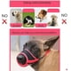 thumbnail image 2 of Bozal para Perros Bozal para Perros Hecho de Nylon Suave Antiladridos y Masticables con Hebilla Ajustable de Malla Transpirable,M,Rojo TUNC Sencillez, 2 of 3
